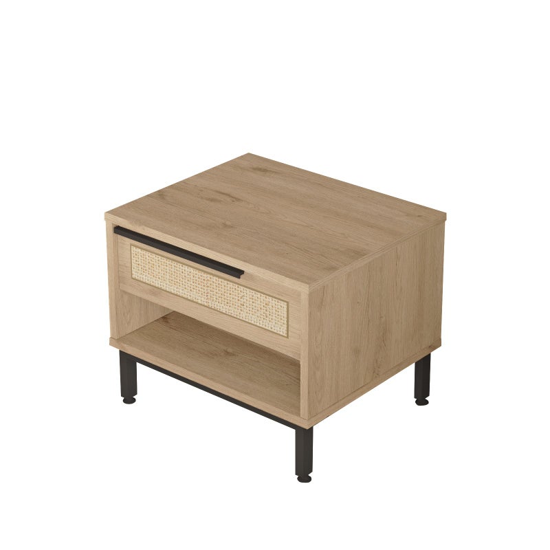 Home Canvas Ocean Commode  with Drawer & Open Shelf - Image 5